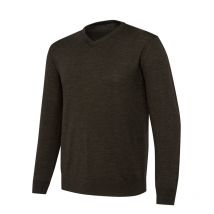 Beretta - Pull Col En V Merino - Marron - Taille S