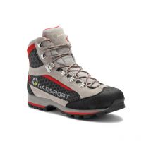 Garsport - Chaussures Faloria Mid Wp Femme - Gris Perle / Rouge