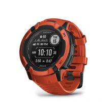 Garmin - Montre Gps Multi-fonctions Instinct Solar 2x - Rouge
