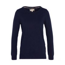 Barbour - Pull Col Rond Pendle Femme - Marine - Taille 12/M