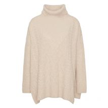 Barbour - Pull Cape Burne Femme - Beige - Taille S