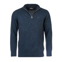 Barbour - Pull Essential Col Zippé - Marine Mix - Taille XL
