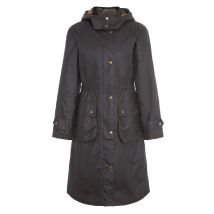 Barbour - Manteau Long Ciré Cannich Femme - Olive - Taille 10/S
