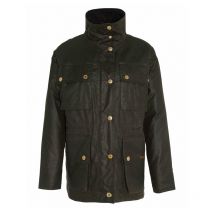 Barbour - Veste Cirée Eva Femme - Olive - Taille 12/M