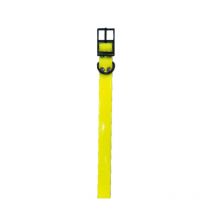 Hélen BAUD - Collier Biothane Biogold 700x38x2.6mm - Jaune
