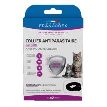 Francodex - Collier Antiparasitaire Icaridine Chat - Noir