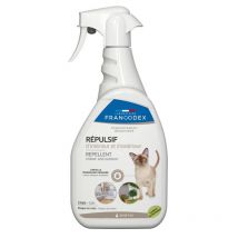 Francodex - Spray Répulsif D'Intérieur Et D'Extérieur Chat 1l