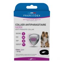 Francodex - Collier Antiparasitaire Icaridine Chien - Noir - Taille 60 cm