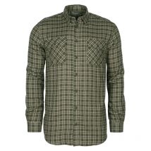 Pinewood - Chemise Lappland Wool - Mossgreen/L.Khaki - Taille M