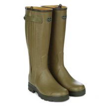 Le Chameau - Bottes Chasseur Doublées En Cuir Homme Vert Vierzon