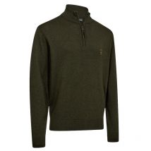 Deerhunter - Pull Col Zippé Harrington - Forest Ember Melange - Taille M