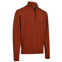 Deerhunter - Pull Col Zippé Harrington - Oak Rust Melange - Taille S