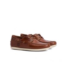 Barbour - Chaussures Bateau Wake - Cognac