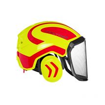 Pfanner - Casque Intégral Forest Visiere F39 Protos - Jaune fluo / Rouge