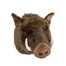 Nature de Brenne - Peluche Trophée Tête De Sanglier 45cm