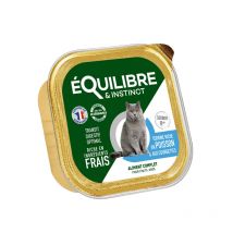 Equilibre et Instinct - Pâtée Poisson Et Courgettes Chat Âgé 85g Equilibre & Instinct