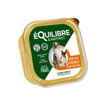 Equilibre et Instinct - Pâtée Volaille Et Petits Pois Chien 300g Equilibre & Instinct