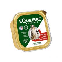 Equilibre et Instinct - Pâtée Boeuf Et Petits Pois Chien 300g Equilibre & Instinct