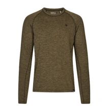 Seeland - T-shirt Manches Longues Peak - Military Olive Melange - Taille M