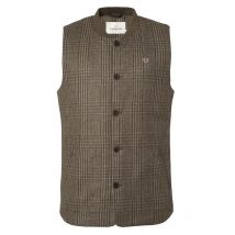 Chevalier - Gilet En Tweed Sion Fill100 - Dark Brown Glencheck - Taille XL