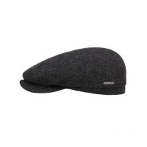 Stetson - Casquette Plate Wool Herringbone - Dark Grey - Taille 63/XXL