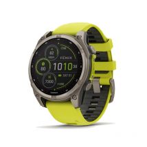 Garmin - Montre Gps Fenix 8 Serie Solar - Jaune