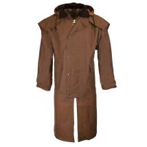 Walker & Hawkes - Manteau Ciré Stockman - Beige - Taille 2XL