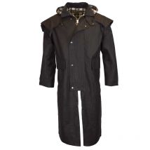 Walker & Hawkes - Manteau Ciré Stockman - Noir - Taille L