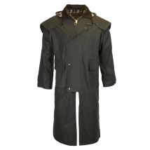 Walker & Hawkes - Manteau Ciré Stockman - Olive - Taille XL