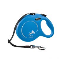 Flexi - Laisse New Classic Sangle - Bleu - Taille M (5 m)