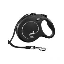 Flexi - Laisse New Classic Sangle - Noir - Taille XS (3 m)