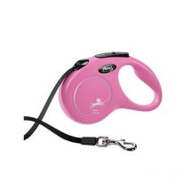 Flexi - Laisse New Classic Sangle - Rose - Taille XS (3 m)