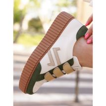 Cl11 Sneakers - Baskets Cl96m Kaki Gold Femme Cl11 Sneakers - Kaki