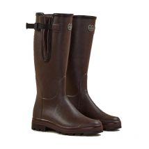 Le Chameau - Bottes Vierzon Doublées Homme - Marron Foncé / Héritage Tartan