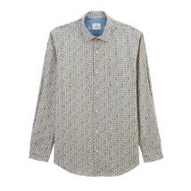 Serge Blanco - Chemise Manches Longues Losange Et Pieuvre Ss26 - Clay - Taille 2XL