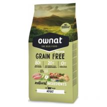 Ownat - Croquettes Grain Free Prime Adult Chicken & Turkey Chat 8 Kg