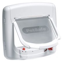 PetSafe - Porte Staywell Magnétique Deluxe 4 Positions - Chats Et Chien - Blanc