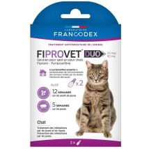 Francodex - Antiparasitaire Chat Fiprovet Duo