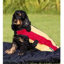 Horseware - Couverture Chien Rambo Deluxe Dog Rug 200g - Jaune / Rouge / Noir