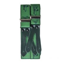 Fritzmann - Bretelles De Pantalon Motif Chevreuil Et Boucles Cuir