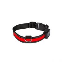 Num'axes - Collier Lumineux Rechargeable Eyenimal - Rouge - Taille L