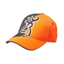 Browning - Casquette De Chasse Half Blaze Noire Et Orange