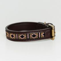 Kentucky - Collier Pour Chien Perles Faites Main - Doré
