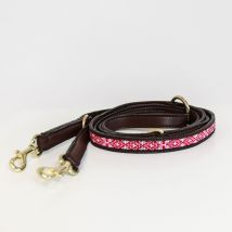 Kentucky - Laisse Pour Chien Perles Faites Main 250 Cm - Rose
