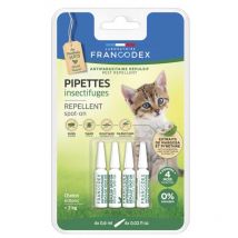 Francodex - Pipettes Insectifuges Pour Chatons X4