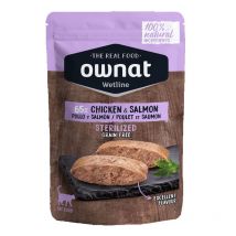Ownat - Aliment Humide Pour Chat Stérilisé Chicken & Salmon