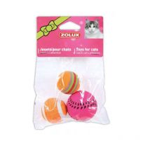 Zolux - Jouet 3 Balles Mêlées 4cm Pour Chat