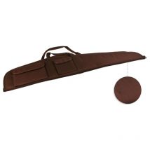 Januel - Etui Carabine Toile Marron 2 Poches Long 120 Cm