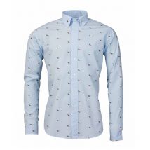 Laksen - Chemise Homme Hig & Wide Hen's - Bleu ciel - Taille L