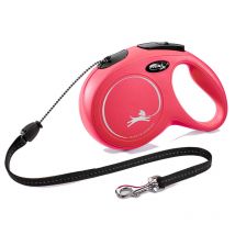Flexi - Laisse New Classic Cordon 3 M - Rouge - Taille XS